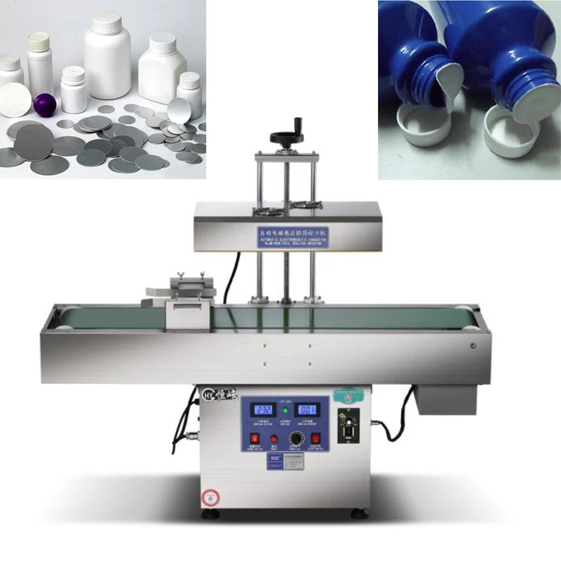 

Continuous Sealing Machine Commercial Automatic Electromagnetic Induction Aluminum Foil Sealing Machine For Glass Plastic Bottle