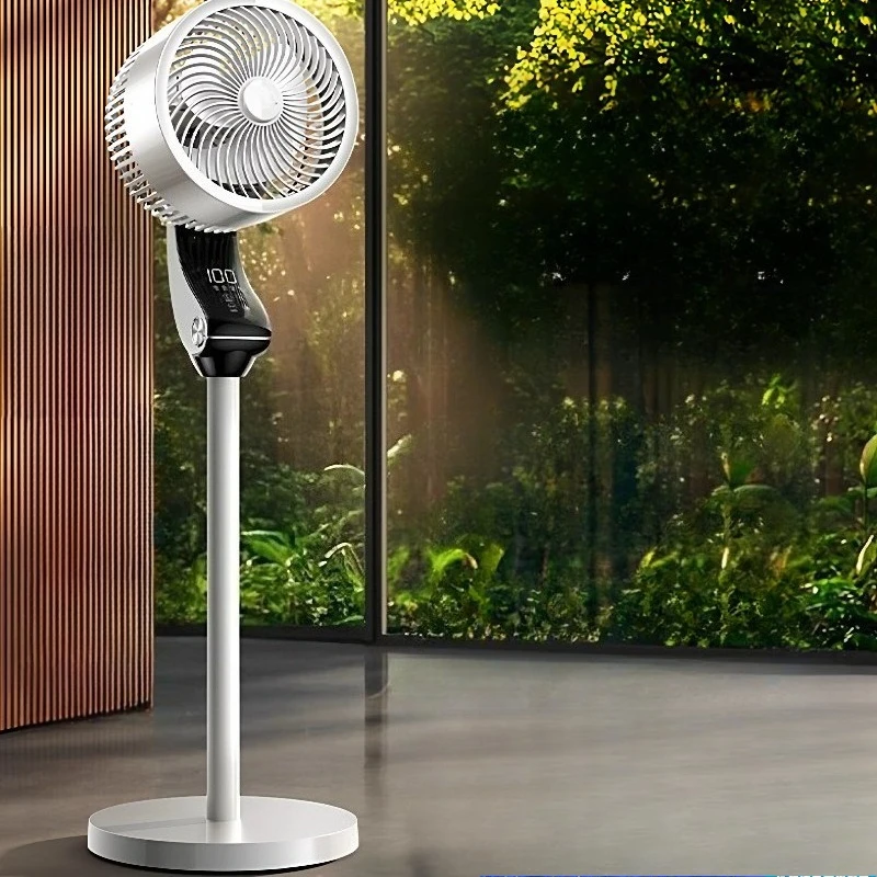 Mute Household Floor Fan Intelligent Voice Desktop Bedroom