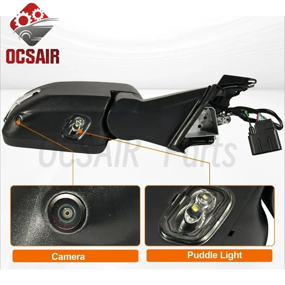 

1 шт. Боковое зеркало в сборе для Ford Bronco 2020-2025 с камерой/регулировкой угла обзора/подогревом/подсветкой зоны вокруг автомобиля/поворотником