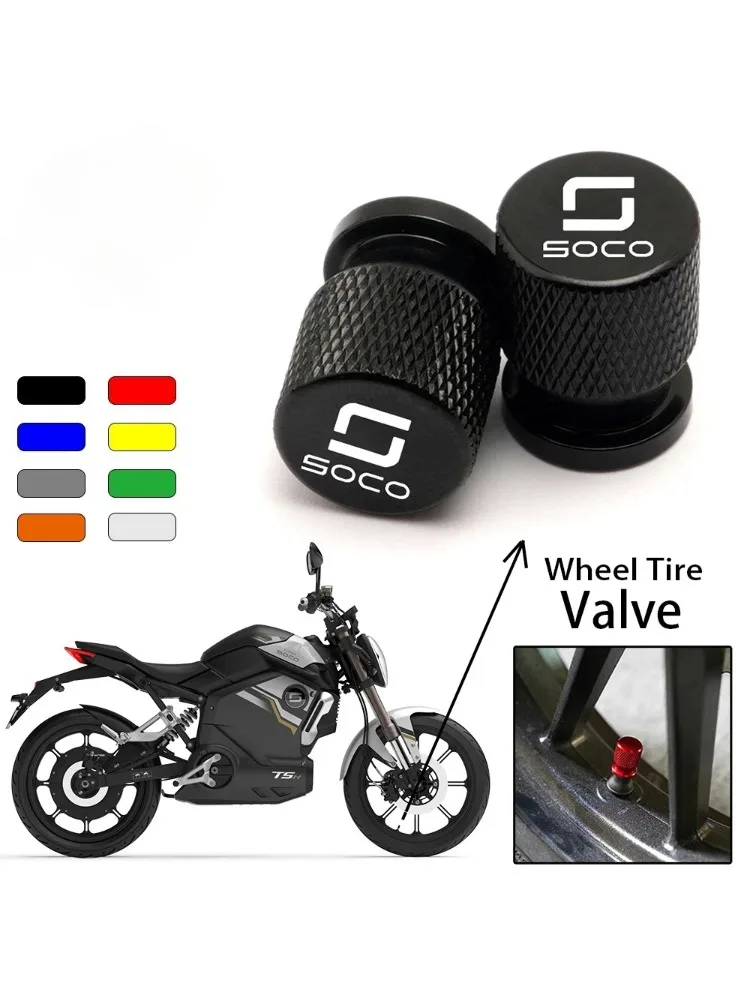 Couvercle de bouchons de Valve de pneu en aluminium CNC, accessoires de moto pour Super SOCO TC MAX Street Hunter Wanderer TS CPX CUX CU Mini