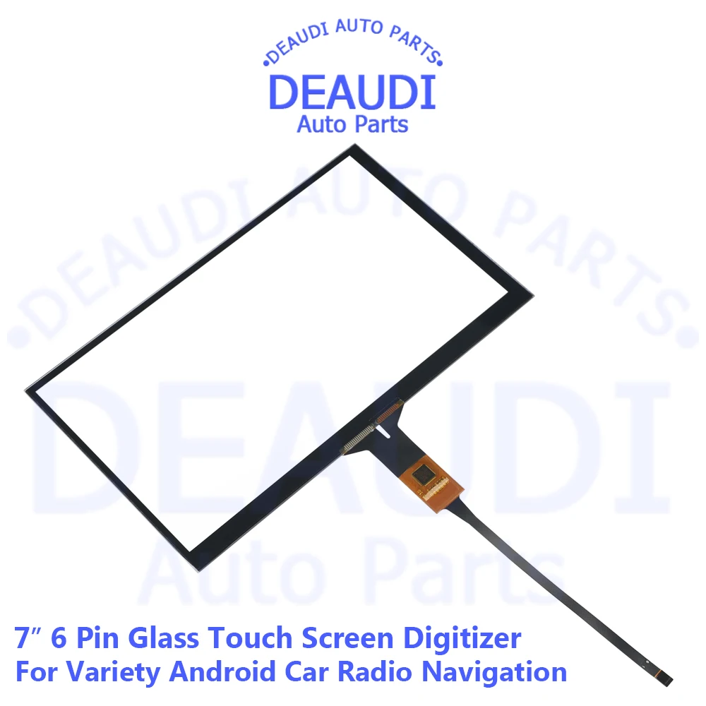 

7 inch 6 Pin Glass Touch Screen For Variety Android Car Multimedia Radio LCD Display Panle Replace Accessory