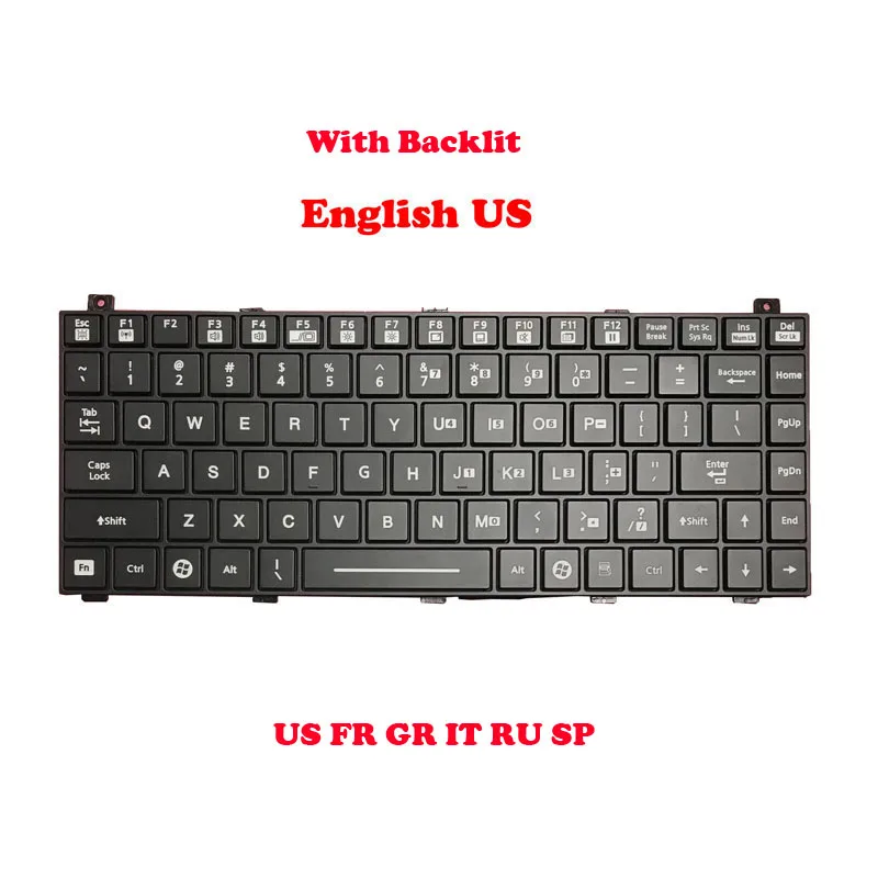 Backlit Keyboard For Getac NK51000-01100C-00/B 531012561003 HMB4206MTC05 531012560106 R01 HMB4206MTC12 531012560109 HMB4206MTC02