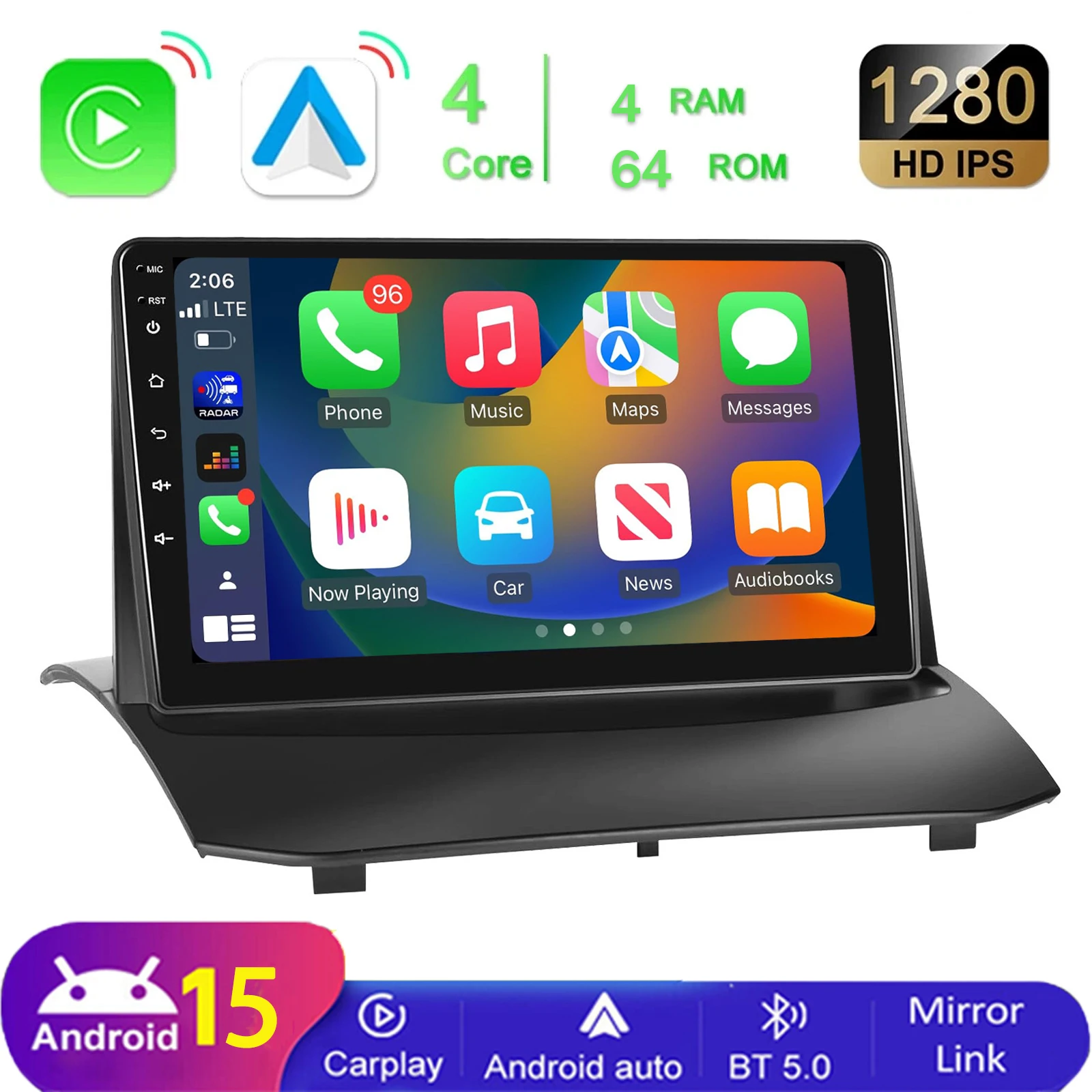 MOPECT Android 15 autoradio voor Ford Fiesta Mk7 2009 2010 2012 2014 2017 multimediaspeler GPS navigatie DSP Carplay BT