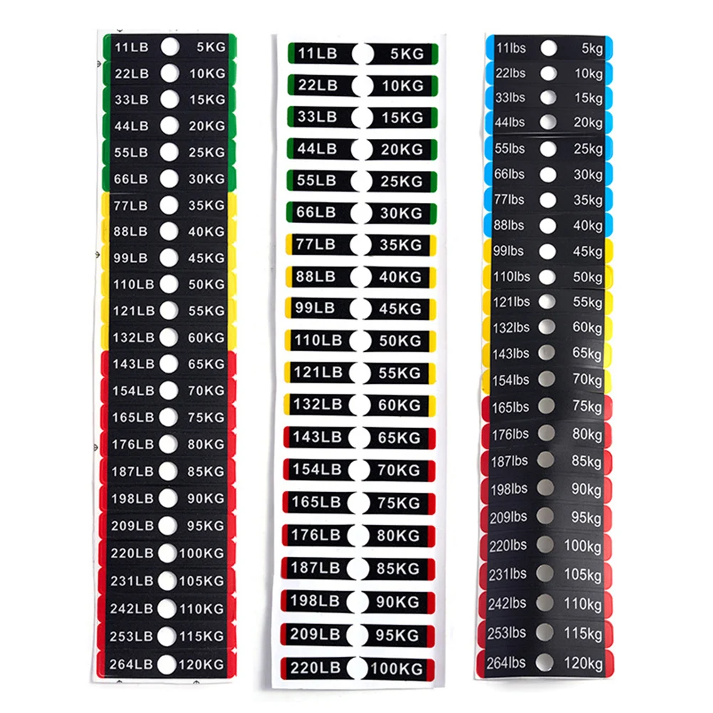 อุปกรณ์ฟิตเนสสติกเกอร์น้ําหนักยิมป้ายกองน้ําหนักสติกเกอร์จํานวนฟิตเนสและเพาะกายอุปกรณ์ฟิตเนสอุปกรณ์เสริม