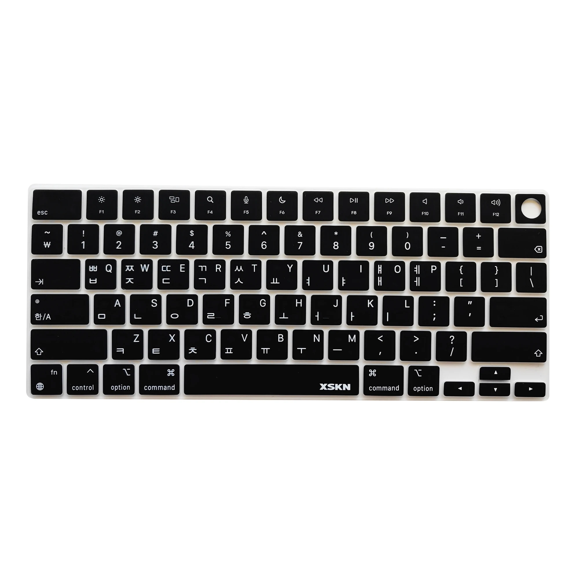 XSKN US Hebrew/Russian/Arabic/Spanish/Korean/Japanese/English Silicone Keyboard Cover for 2022+ Macbook Air 13.6/15.3 inch M2 M3