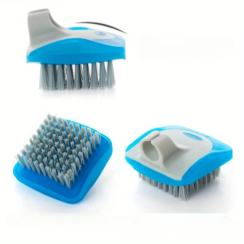 Portable Vegetable Fruit Cleaning Brush Ergonomic Handheld Potato Carrot Scrubber Brush Hanging Design Kitchen Food Washing
