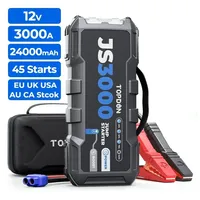 TOPDON Js3000 Jumpstarter 12V Jump Starter 3000K Amp 24000mah Power Bank Auto Motorcycle Truck Car Jump Starter Start 3000 Peak