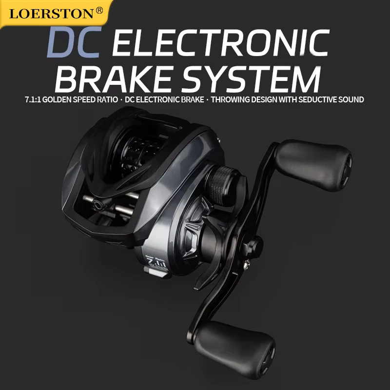 Nuevos Carretes de Pesca DC, Carretes Eléctricos para Carpas, 6+1BB, Relación de Engranajes 7.1:1, Carretes de Lanzamiento para Agua Salada