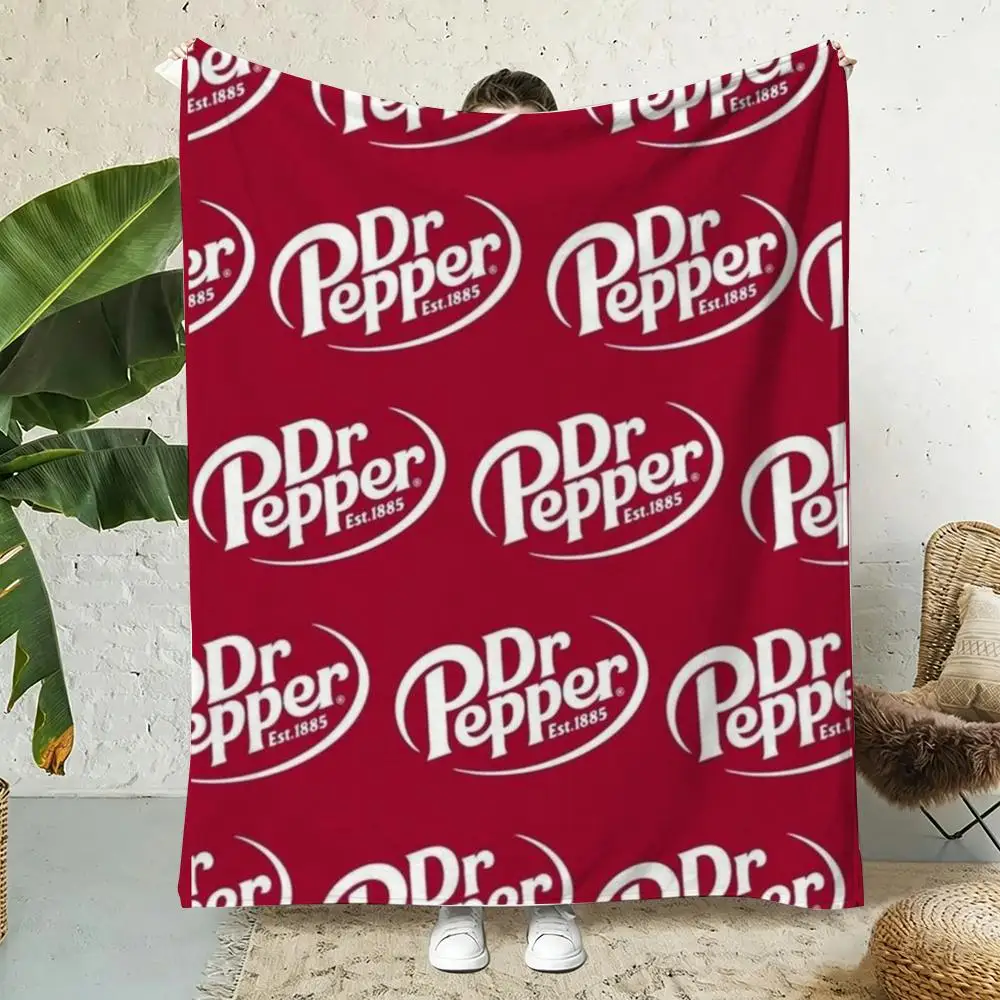D-Dr. P-Pepper Throw Soft Flannel Throw Blanket, Lightweight Breathable Summer Nap Blanket For Sofa Home Travel Cozy Decor