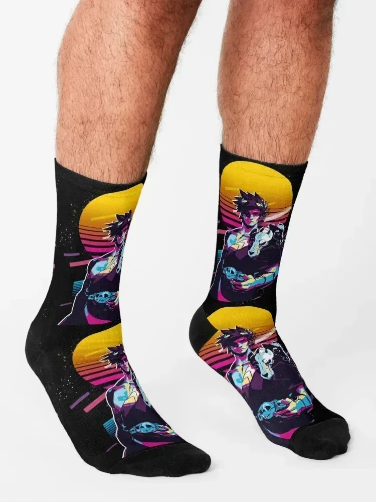 us - Hades (80s Retro) جوارب رياضية لأصابع القدم هدايا عيد الميلاد لكرة القدم مضادة للانزلاق للصالة الرياضية جوارب نسائية للرجال
