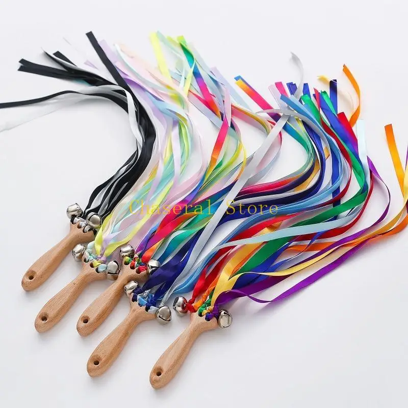 E7ce Baby Hand Kite Wstążka Wand Teether rozpoznawanie sensoryczne nadrukowana wstążka