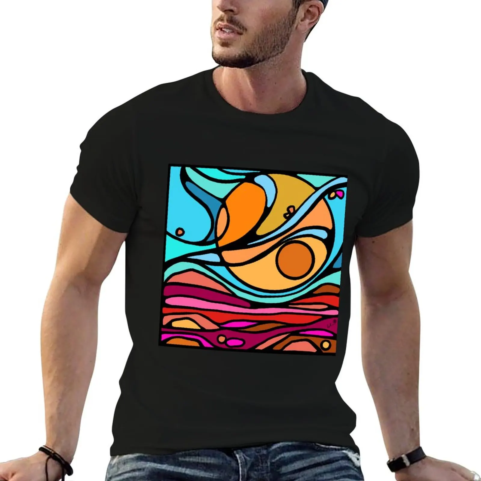 Shifting Scapes 2 T-Shirt Fashion Casual Short Sleeve T-Shirt