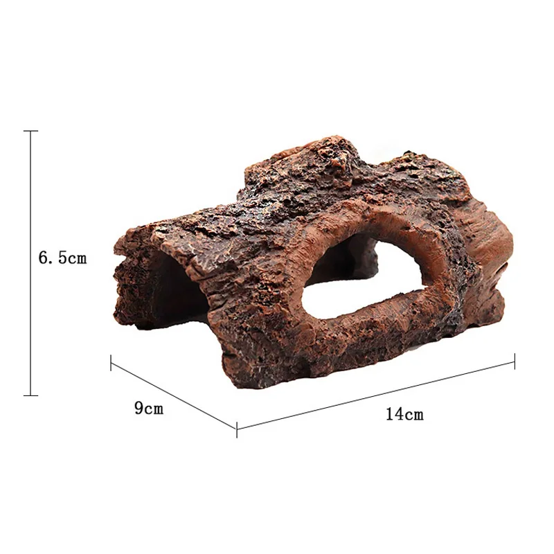 حوض السمك زينة زخرفية رمادي الجوف جذع خزان الأسماك الديكور سجل الديكور أكوا الراتنج شجرة فرع المخفية الجوف شجرة