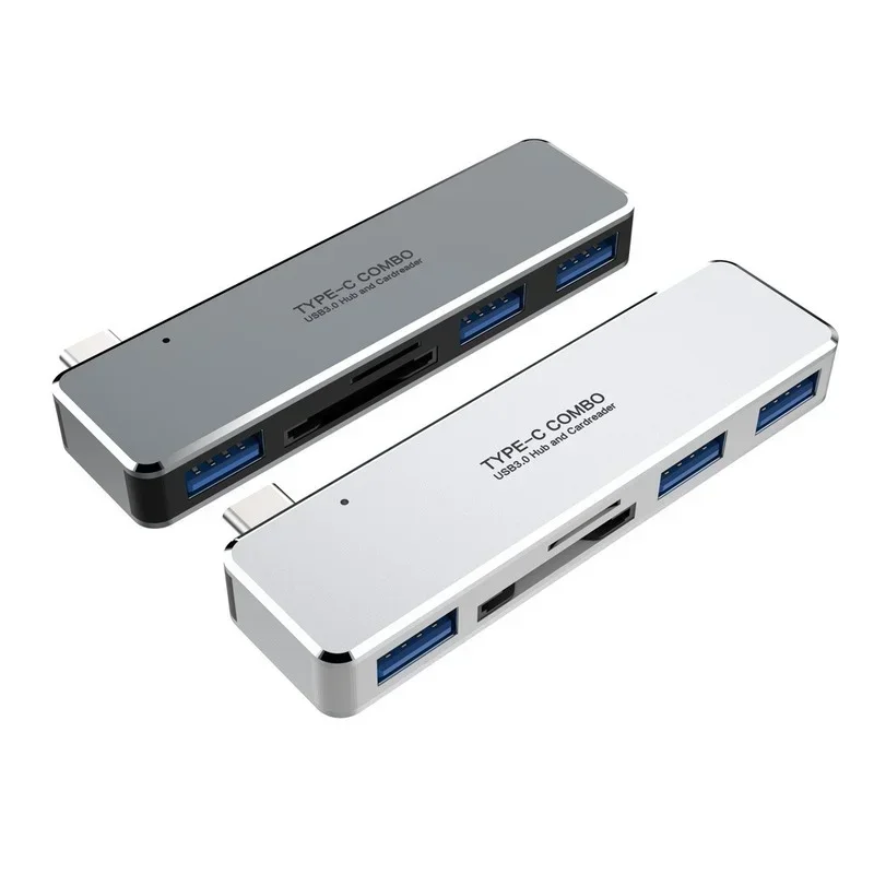 USB C HUB Type-c To Multi Ports USB 3.0 USB3.0 Type C Power Adapter Splitter Dock W/TF Momory Card Slot for Macbook Pro/Android