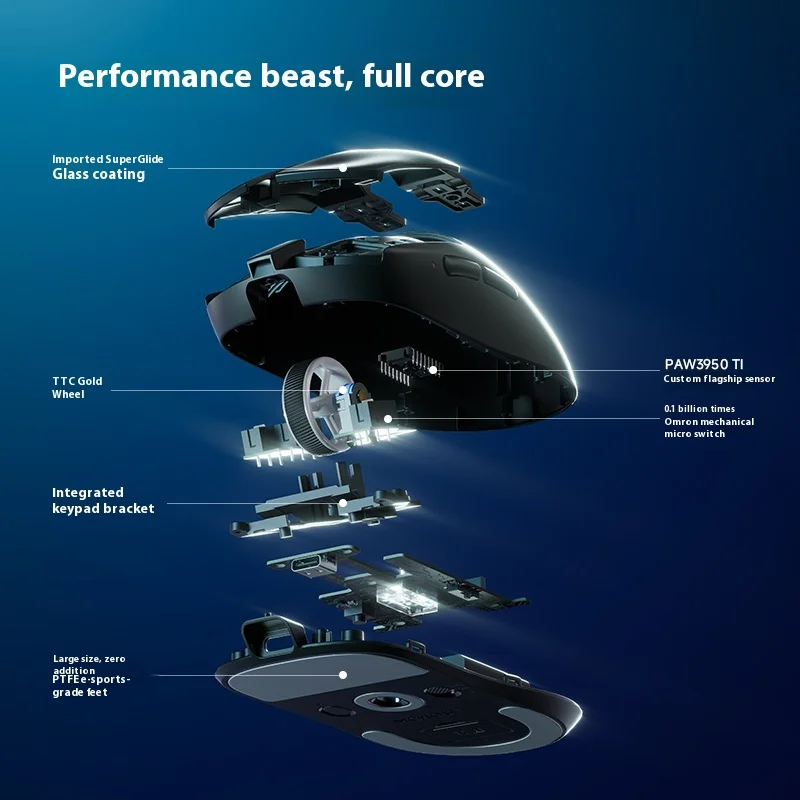 MCHOSE A7 V2 Pro+ Ratón Gaming Gaming Inalámbrico Bluetooth Tres Modos Ligero Ultra+3395