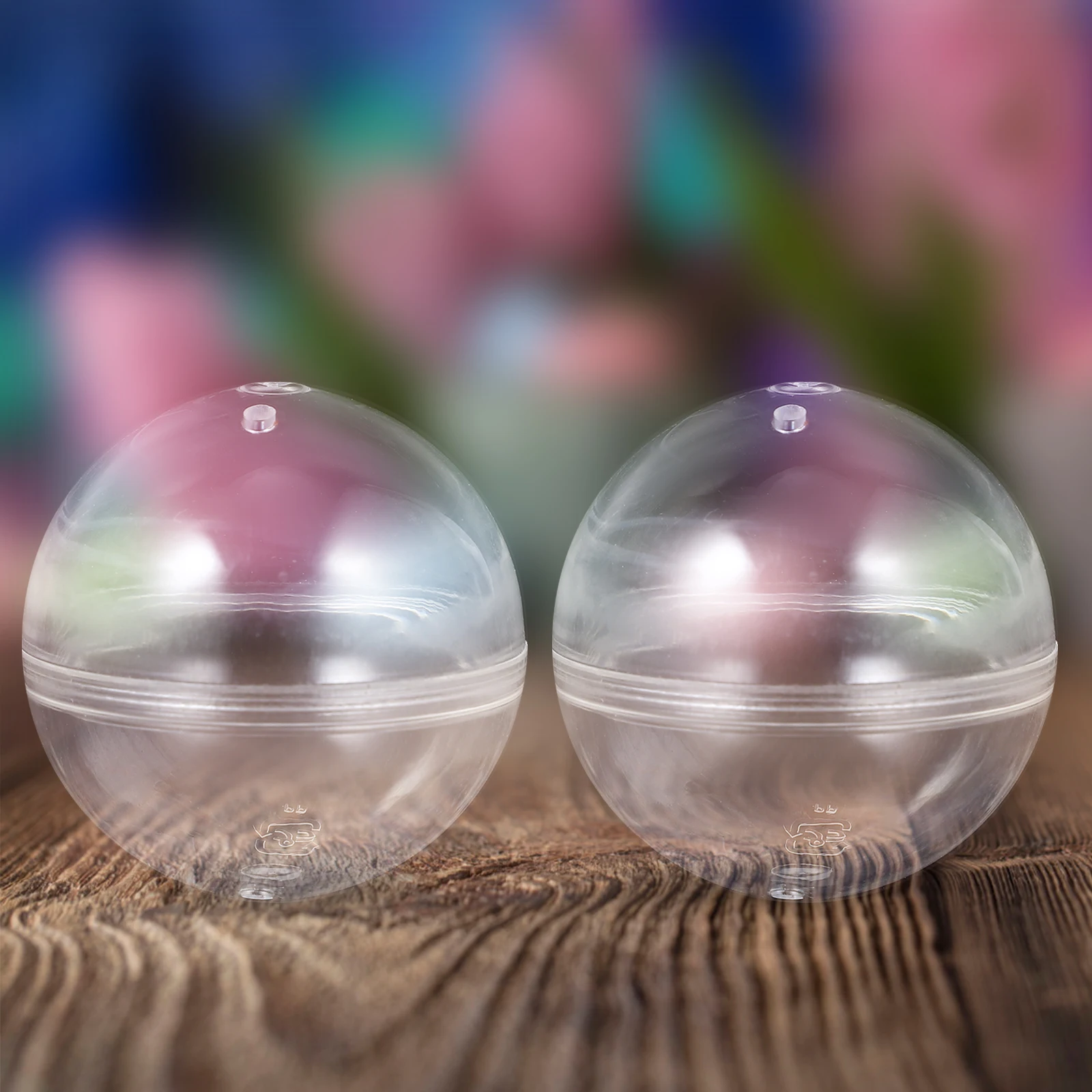 

10pcs Shell Balls Clear Empty Round Vending Machine Fillable Container Party Favors Birthday Christmas Decor