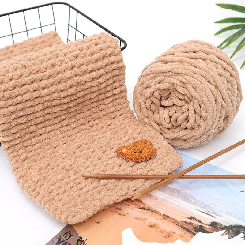 90-100g/Set Chenille Milk Skeins Yarn Chunky Crochet Needlework Dyed Wool Yarn For Crochet Hat Dolls Glove Blanket Low Price