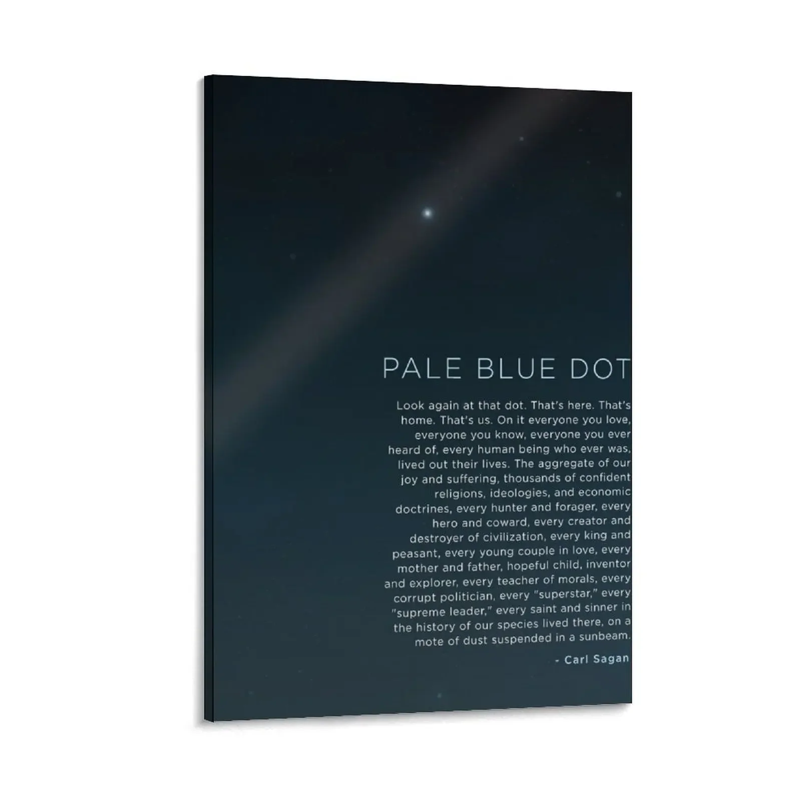 

Carl Sagan's - Pale Blue Dot 2 Canvas Painting poster aesthetic Decoration wall bedroom decoration