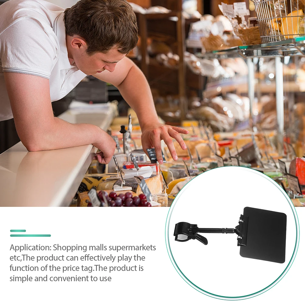 

4pcs Price Display Stand Holder For Fruits Vegetables Label Stand Display Rack Advertising Sign Holder Card Organizer