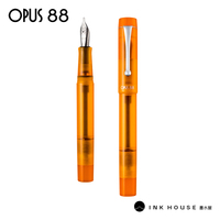 OPUS 88 Demonstrator Fountain Pen  Orange Color Transparent JOWO Nib Large Ink Capacity, Exquisite Design, Smooth Writing pen