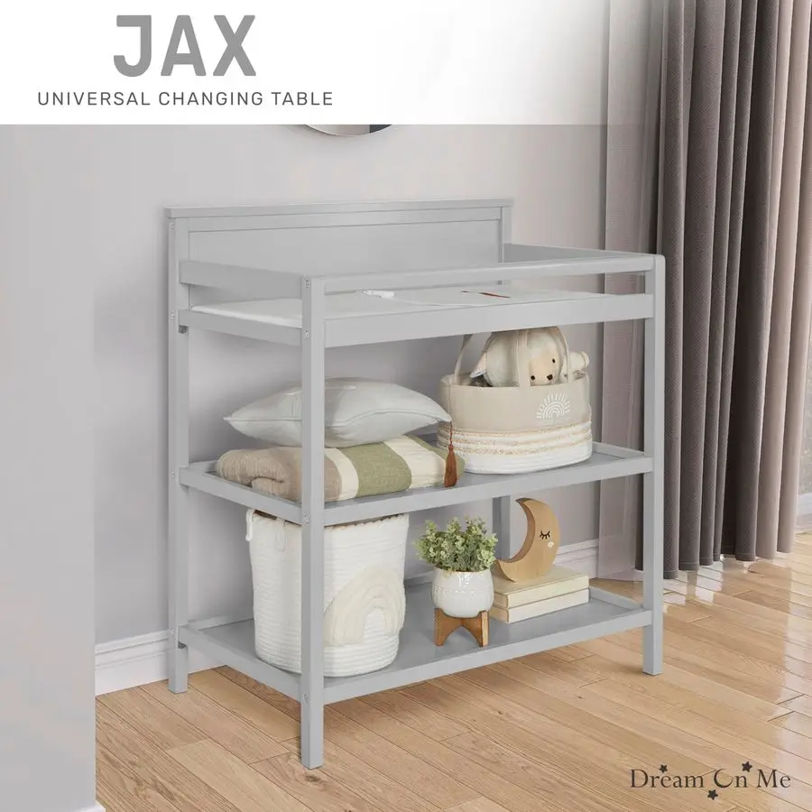Jax Universal Changing Table, Pebble Grey 34x20x40 Inch Pack of 1