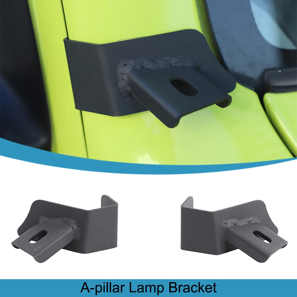 

Car A-Pillar Work LED Light Lamp Bar Mounting Bracket Support Holder for Suzuki Jimny JB64 JB74 2019-2024 Exterior Accessories