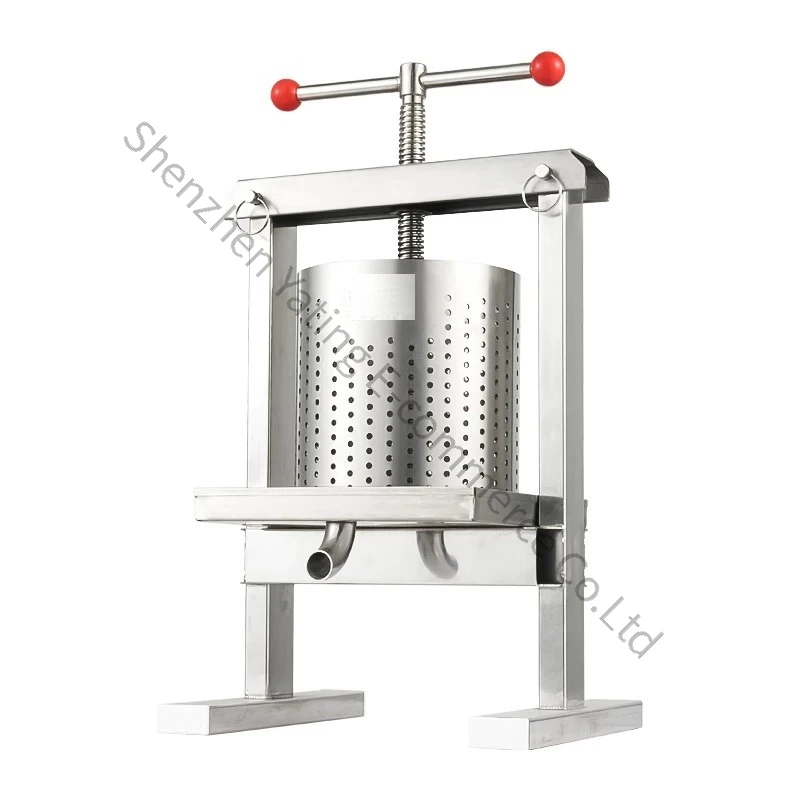 Stainless Steel Vertical Water Extruder Vegetable Stuffing Press Thickened Commercial Rice Oil Residue Honey Fruit Juicer