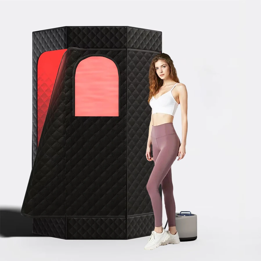 For Full Size Personal One Person Full Body Sauna Spa Deluxe Portable Steam Sauna Room for Home Relaxation
