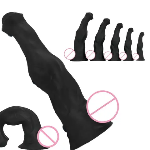 Super Huge Horse Dildo Strong Muscular Male Animal Big Penis Sex Toy Suction Cup for Female G-spot Stimulation Anal Masturbation