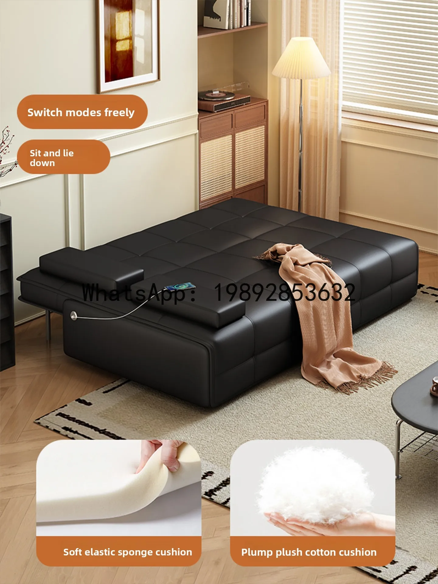 

New Folding Sofa Bed Living Room Modern Minimalist Light Luxury Small Apartment 80% off Integrated Single Sofa Bed