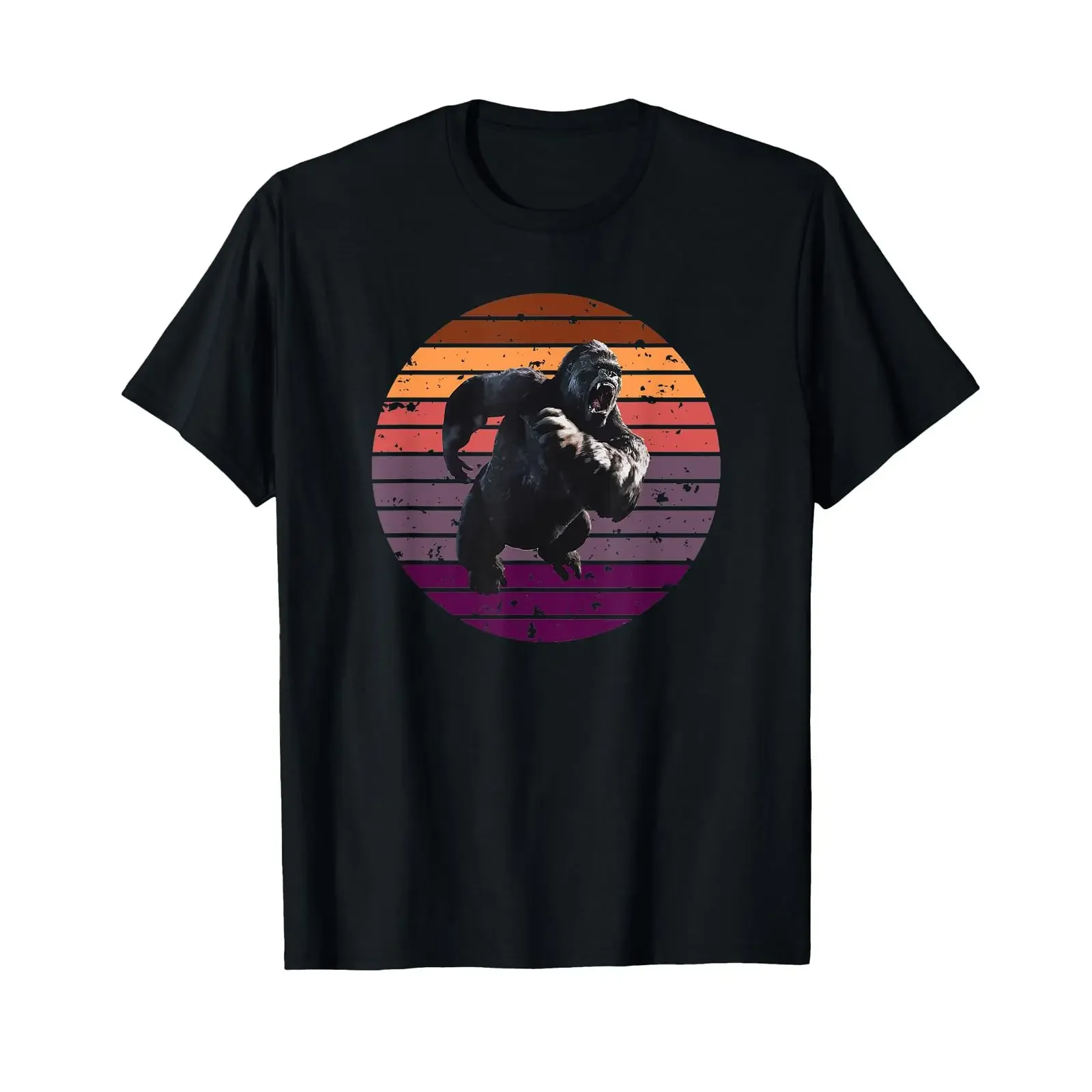 Gorilla Silver Back Environmental Protection T Shirt vintage Washed Stylish graphic Breathable Unisex designer clothes