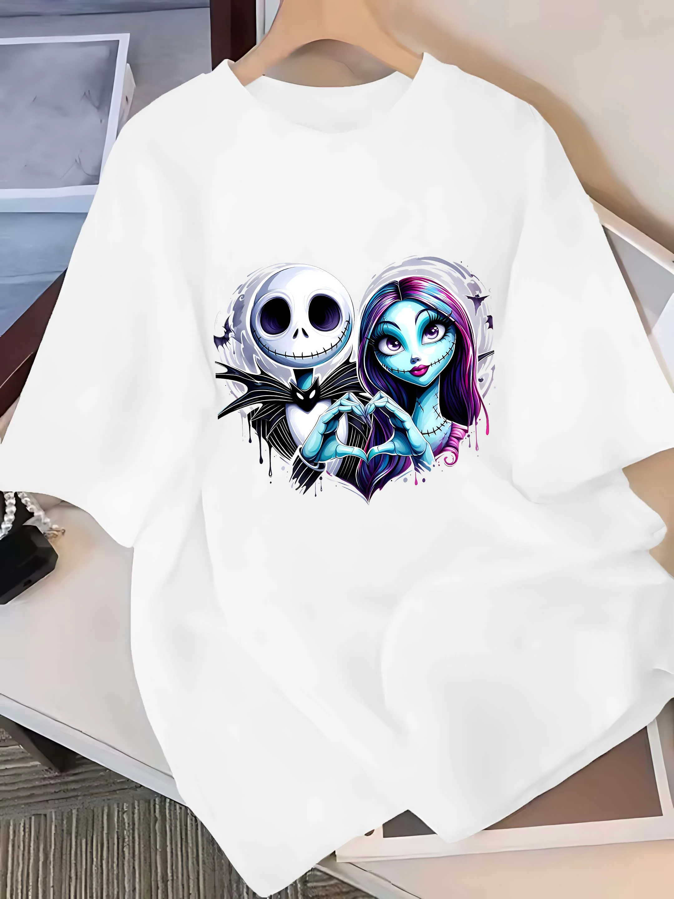 

Plus - Size Six Colour Classic Cartoon Character Graffiti Pattern - Soft and Comfortable Fabric - Y2k Casual Style