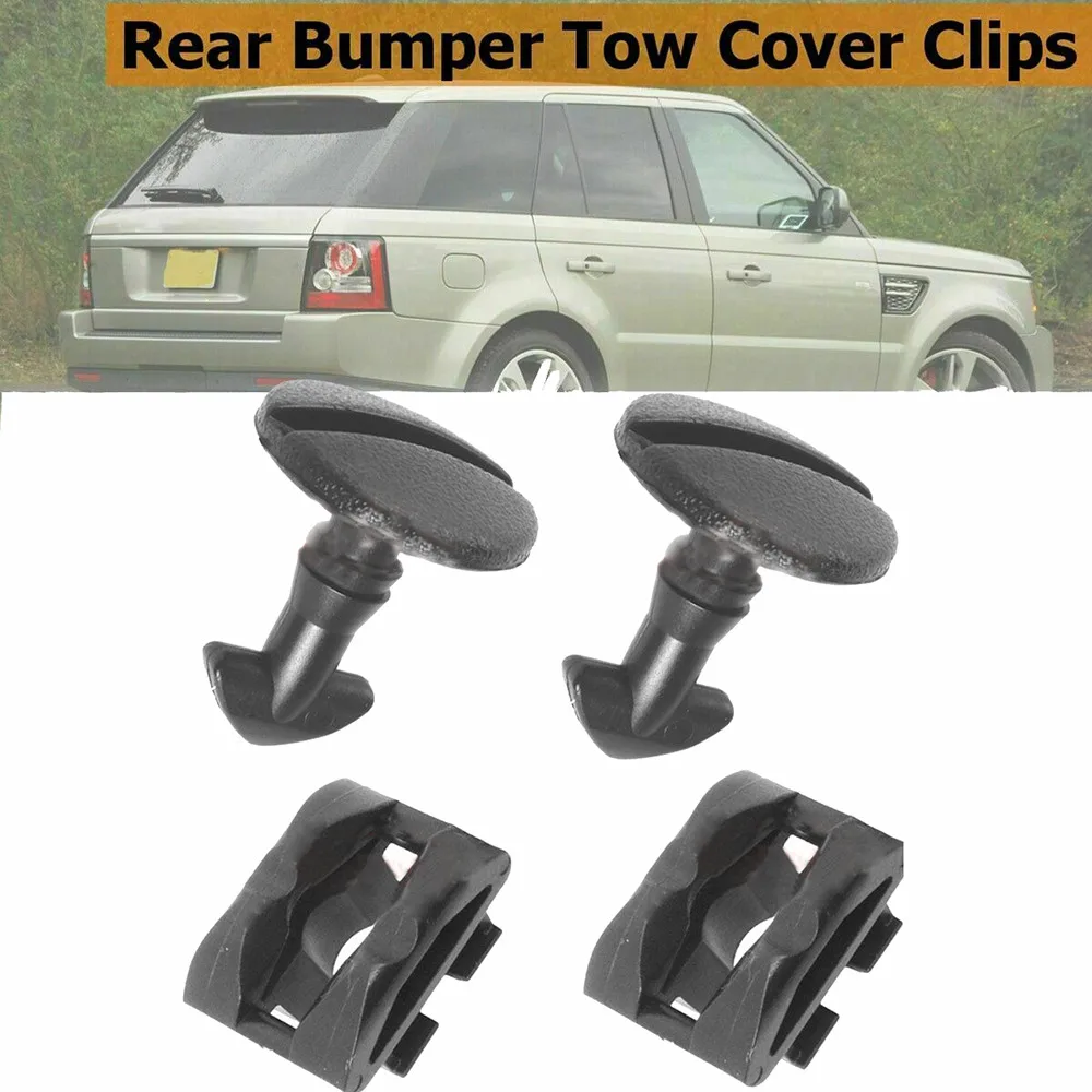 

For LAND ROVER DISCOVERY 3 4 REAR BUMPER TOW COVER CLIPS TOWING EYE TRIM Stable Performance Car Wash Maintenance