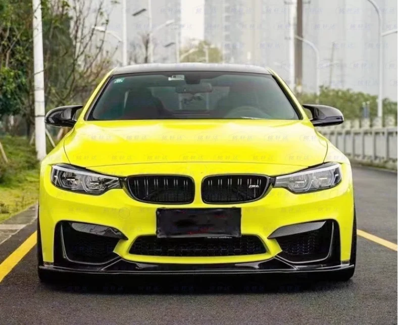 For BMW M3 M4 F80 F82 F83 2014-2020 High Quality Carbon Fiber Car Bumper Front Lip Spoiler Protector Cover