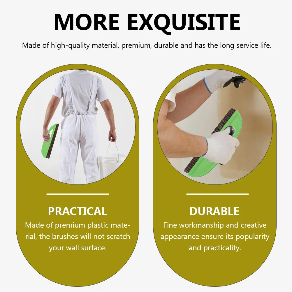 

Wallpaper Construction Brush Tool Ergonomic H Bubbles Creases Wallpapering Mural Covering Plastic Material Large