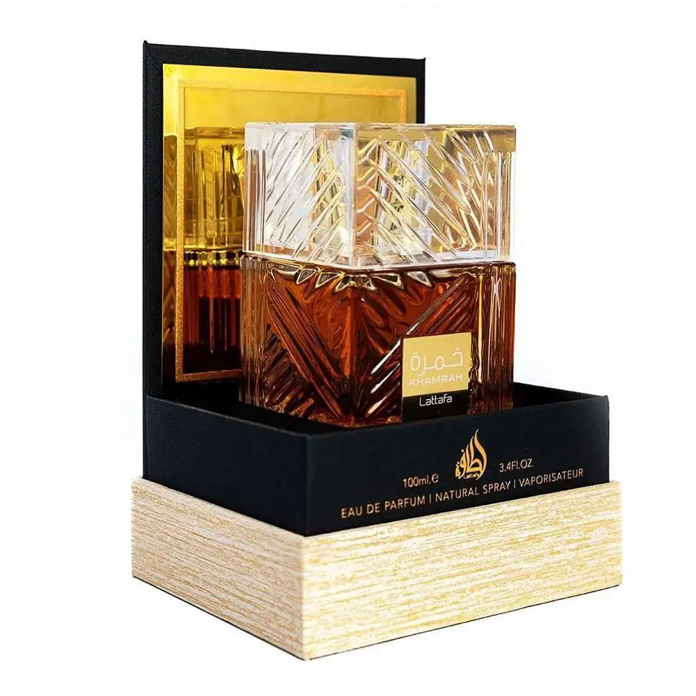 Lattafa Khamrah 100 Ml Perfume frutado Mulher amadeirada