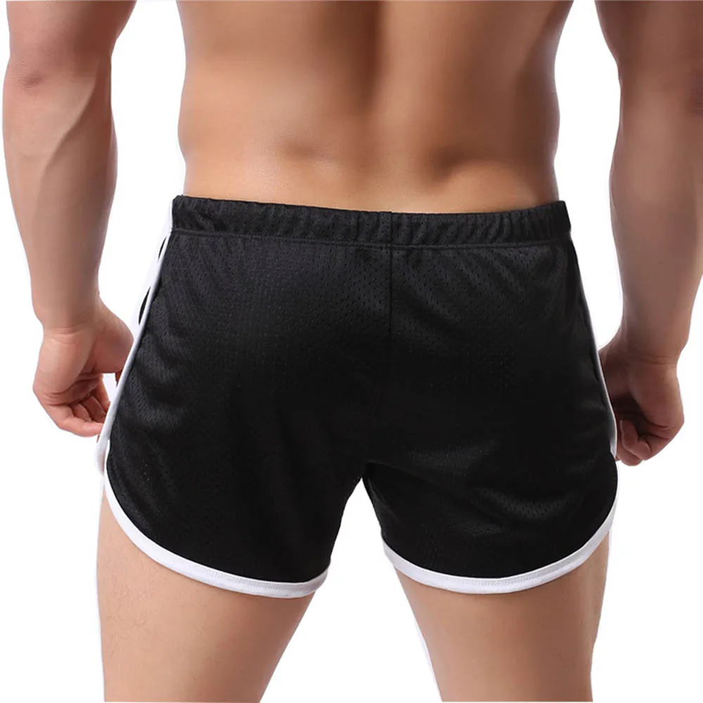 Men's Contrast Color Sports Shorts American Retro Fashion Trend Loose Casual Breathable Quick-Drying Summer New Men's Bottoms