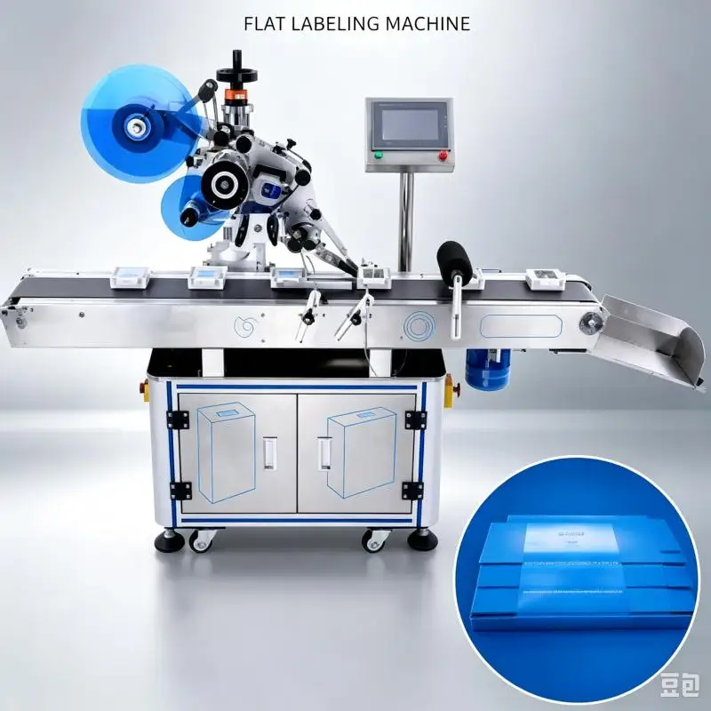 High Speed Labeling Machine Automatic Sticker Labeling Equipment With Sensor Control For Factory Packaging Operations