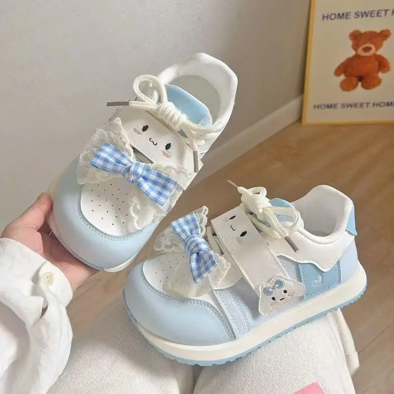 

Спортивная обувь для девочек в стиле аниме Cinnamoroll, женская повседневная обувь, милые кроссовки, детские кроссовки, детские спортивные кроссовки, обувь для доски