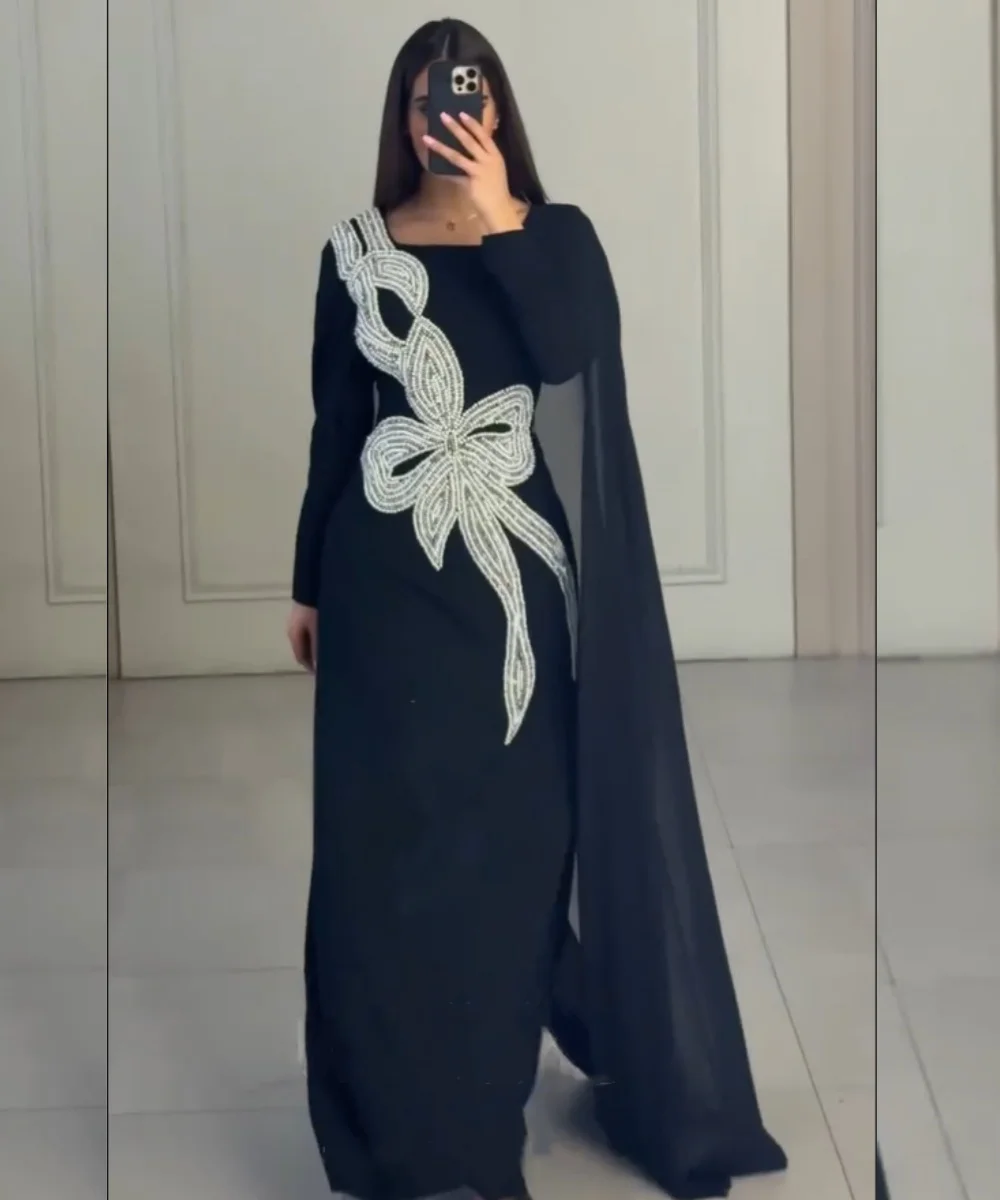 

Изысканное платье для выпускного вечера на заказ: с плиссировкой, пайетками, бантом, прямым квадратным вырезом, длинное, эксклюзивное