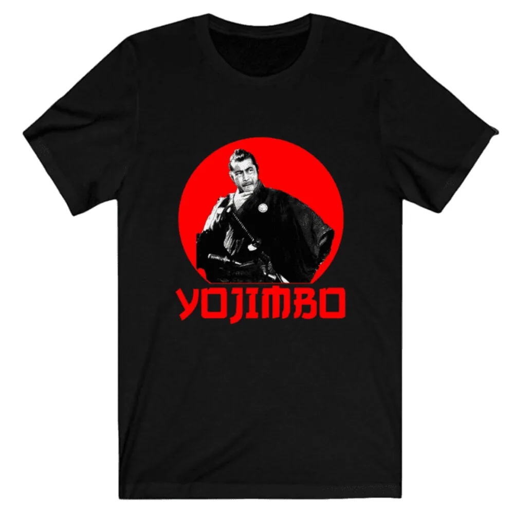 

Yojimbo Japan Samurai Movie Logo Men's Black and White T-Shirt USA Size S to 5XL