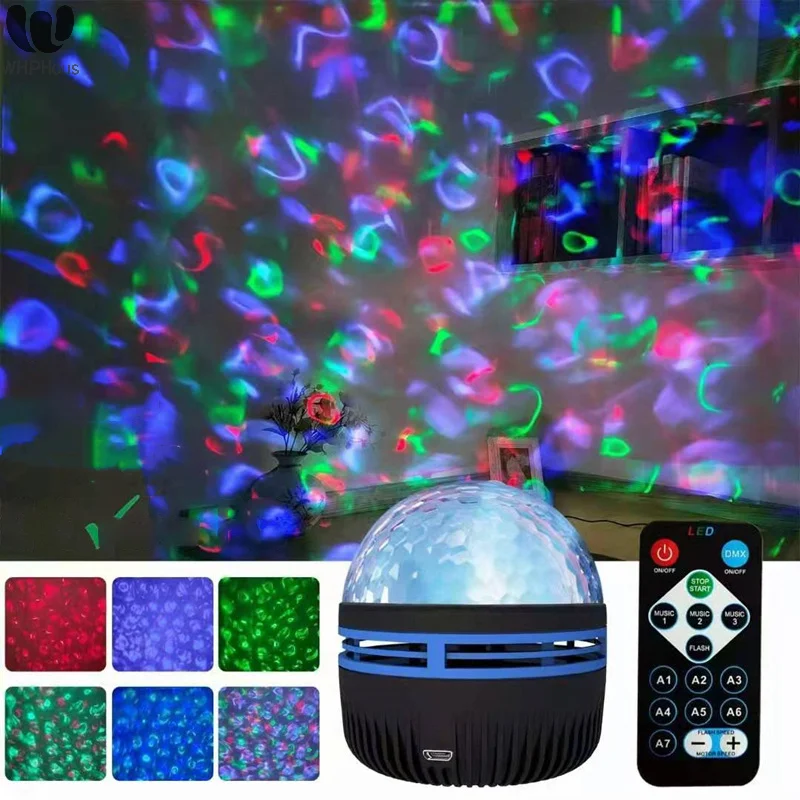 LED Starry Sky Light Projection Night Light Multifunction Bedside Bedroom Atmosphere Lamp Rotating StageLight Projector Lamp