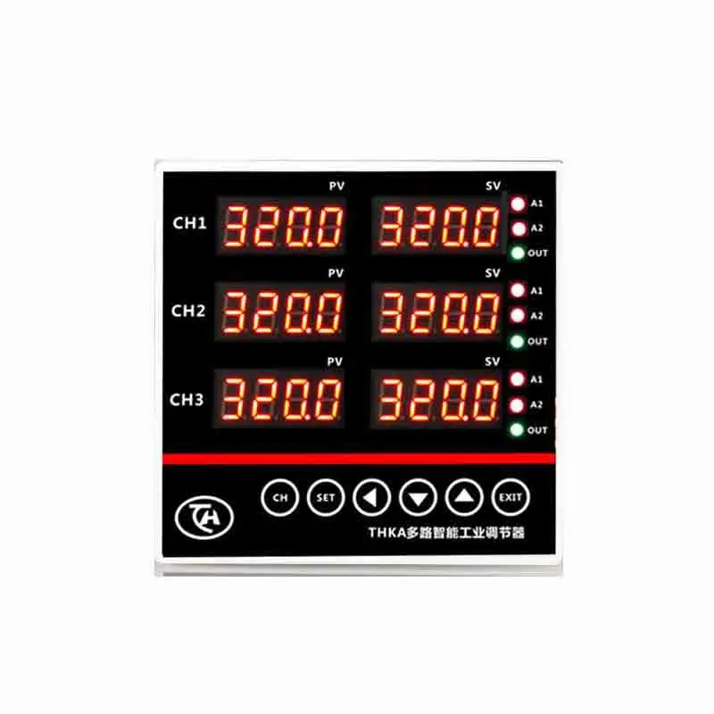 Multi-channel input thermostat 4-20mA output 6-channel temperature control ModbusRtu