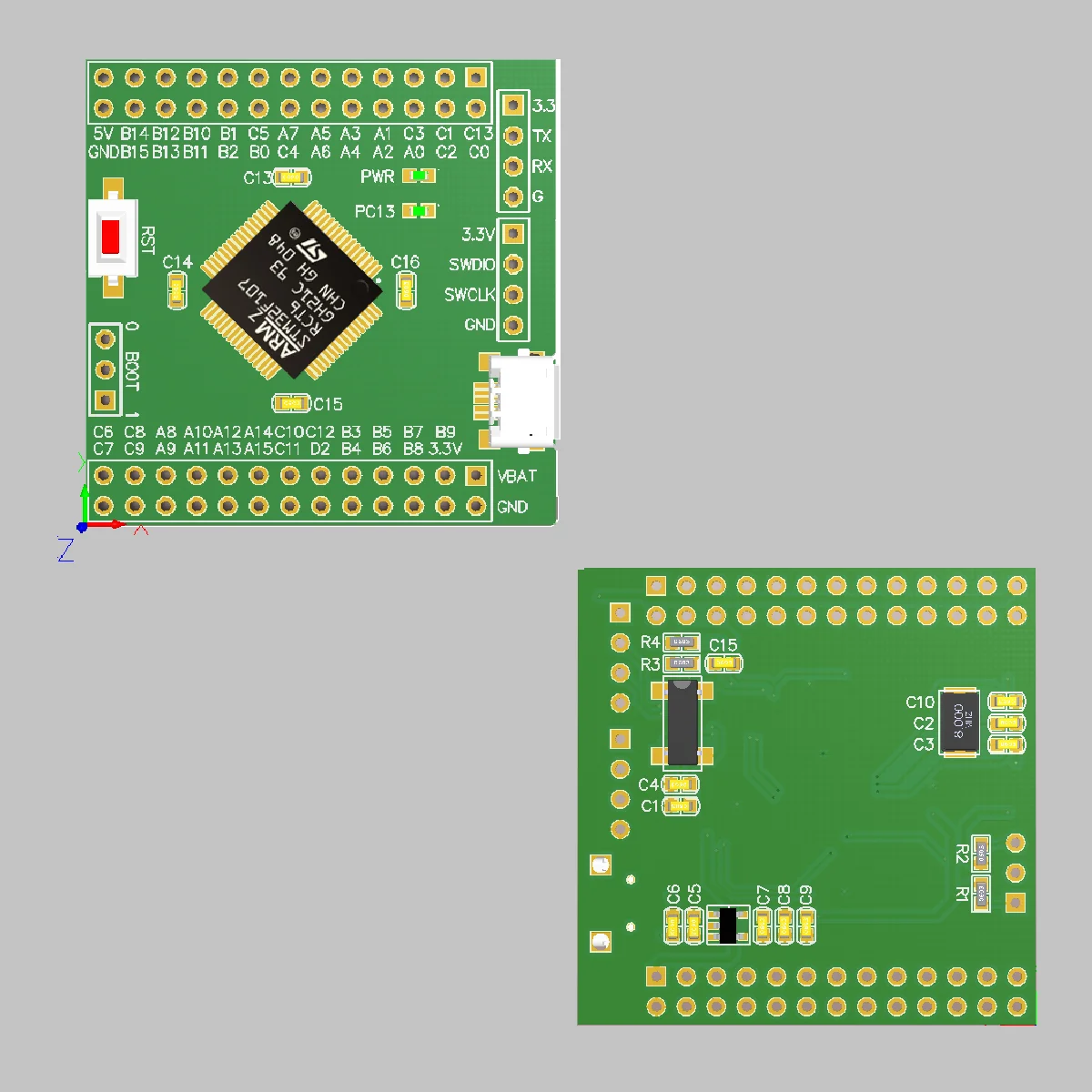 STM32F107RCT6 Núcleo Board STM32F107 Singlechip Sistema Alta Capacidade Development Board