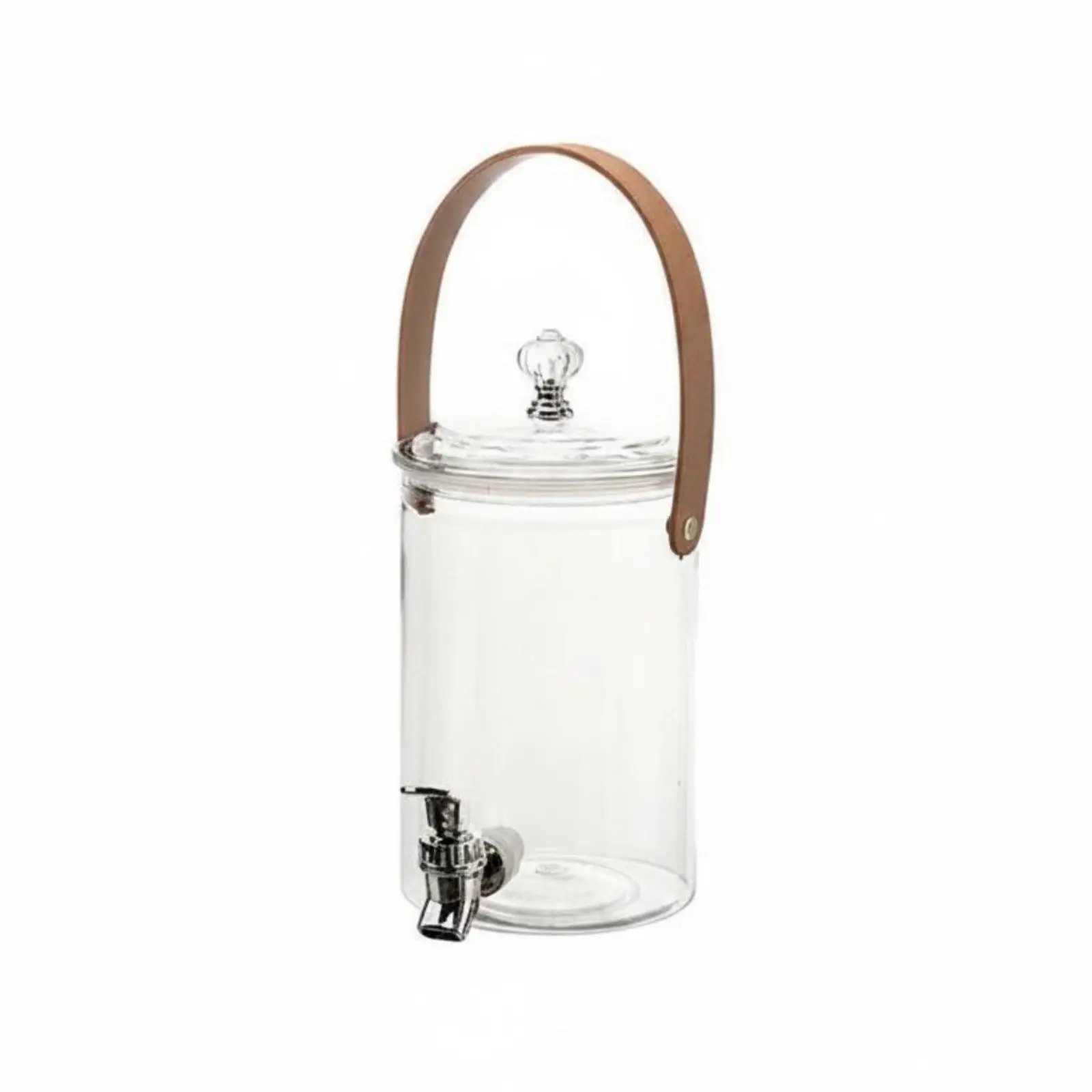 Cold Drink Beverage Dispensing Jug Built in Spigot Iced Tea Juice Container for Outdoor Party Camping