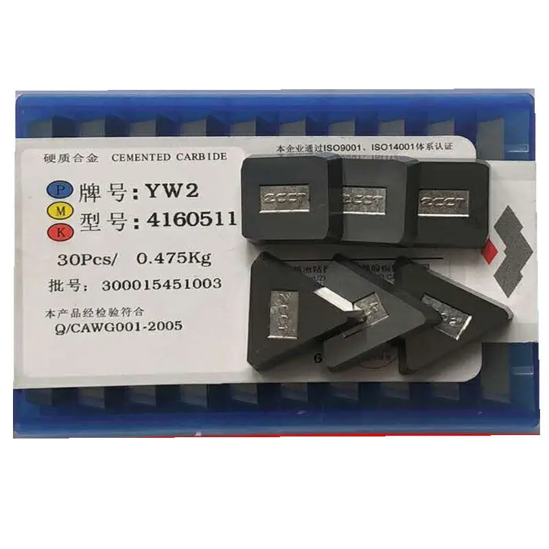 Zhuzhou Cemented Carbide Square Milling Insert 4160511 YT5YG6YG8YW2 3130511 Stainless Steel Cast Iron