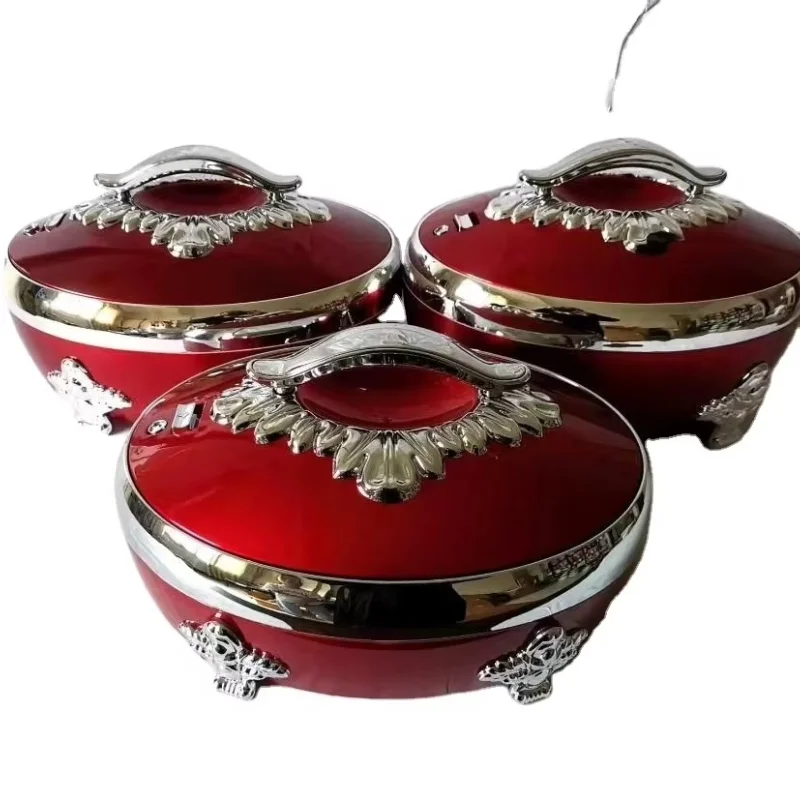 

Hot Selling Luxury Food 3 Pcs Set4L+5L+6L 3pcs Set New Arrival Beautiful Color Hot Pot Good Warmer Set