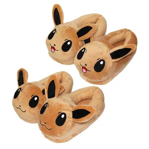 Anime pokemon plush slippers for children and adults, interior shoes, hot, soft, kawaii, pikachu, eevee, umbreon, simpson, home, winter, new 8 Main Sales Pantufa Pokemon - №8