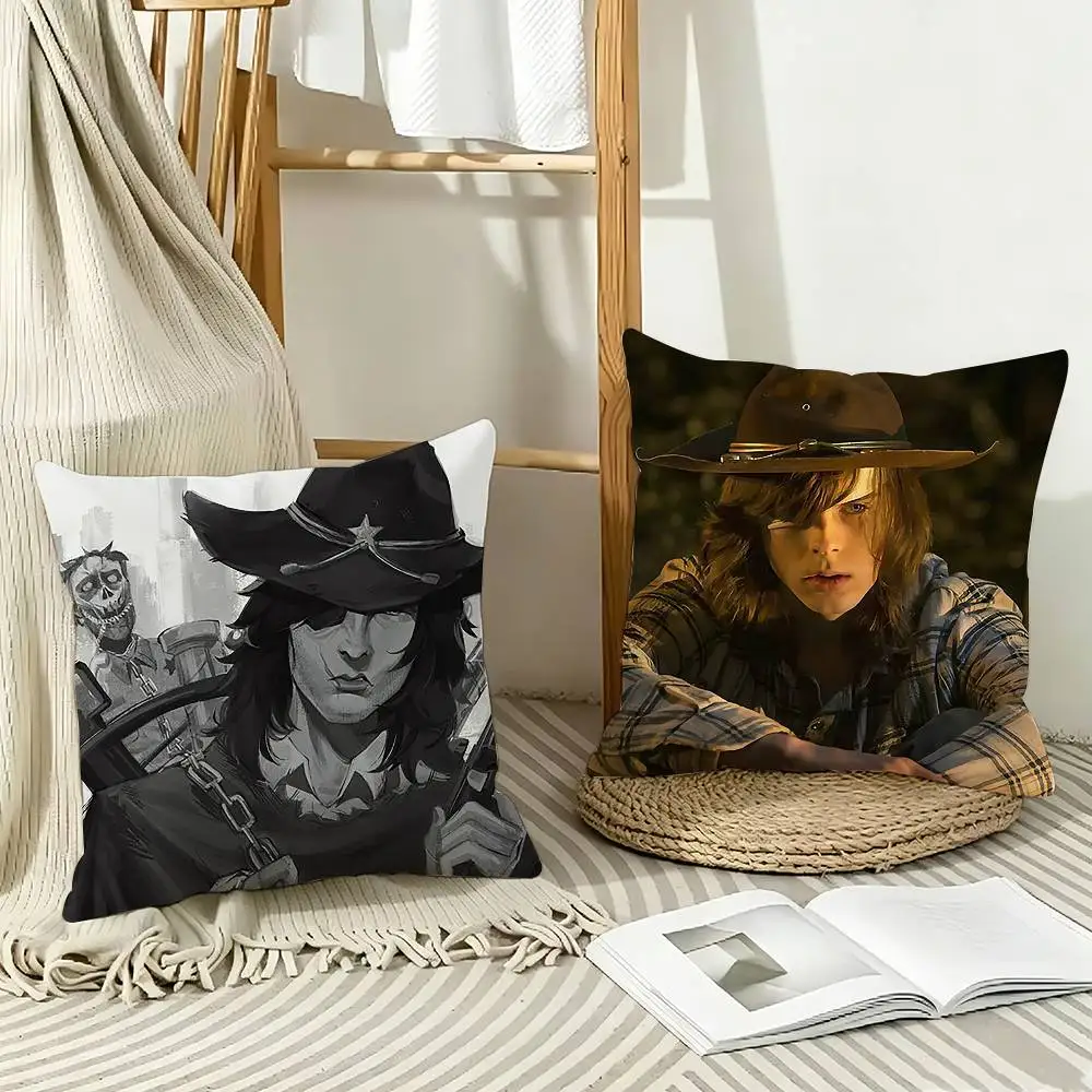 COOL T-The Walking Dead Carl Pillow Case Pattern Printed Pillowcase For Living Room Sofa Cushion Cover