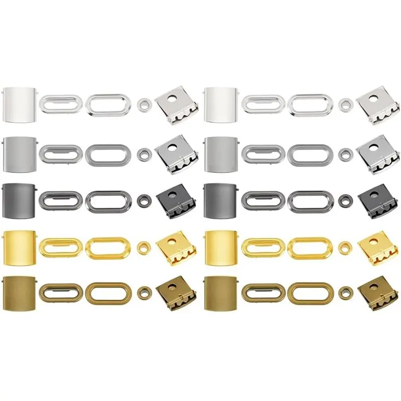

【FLASH DEAL】Adjustment Hat Cap Clip Buckle Closures 40 Set 5 Colors Stainless Steel For Hats Backpack Bag Straps Repair